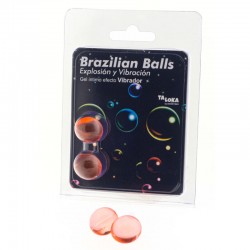 TALOKA BRAZILIAN BALLS GEL EXCITANTE EFECTO VIBRACIaN 2 BOLAS