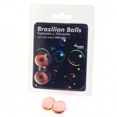 TALOKA BRAZILIAN BALLS GEL EXCITANTE EFECTO VIBRACIaN 2 BOLAS