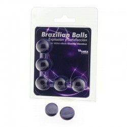 TALOKA BRAZILIAN BALLS GEL EXCITANTE EFECTO VIBRACIaN ELaCTRICA 5 BOLAS