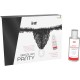 INTT RELEASES PANTY BRASILEaA NEGRA CON PERLAS Y GEL LUBRICANTE 50 ML