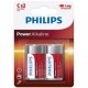 PHILIPS POWER ALKALINE PILA C LR14 BLISTER2