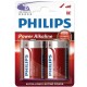 PHILIPS POWER ALKALINE PILA D LR20 BLISTER2