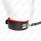 KINK COLLAR CON CORREA 116 CM DE PIEL ROJO AJUSTABLE 40 48 CM X 6 CM