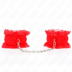 KINK MUaEQUERAS ELaSTICAS DE ENCAJE ROJO