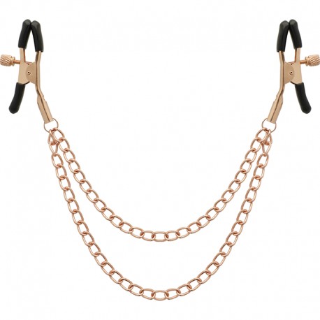 COQUETTE CHIC DESIRE FANTASY PINZAS METALICAS PEZONES CON CADENA