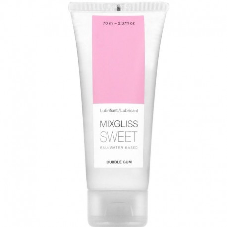 MIXGLISS LUBRICANTE BASE AGUA SABOR A CHICLE 70 ML