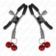 KINK PINZAS PARA PEZONES CON DOBLE CAMPANILLA ROJO 6 CM