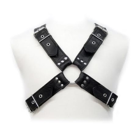 LEATHER BODY BUCKLES HARNESS