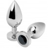 METAL HARD ANAL PLUG DIAMOND NEGRO SMALL 571CM