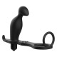 ADDICTED TOYS PLUG ANAL CON ANILLO SILICONA NEGRO 12 CM