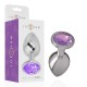 INTENSE PLUG ANAL METAL ALUMINIO CON CRISTAL VIOLETA TALLA S