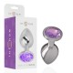 INTENSE PLUG ANAL METAL ALUMINIO CON CRISTAL VIOLETA TALLA M