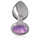 INTENSE PLUG ANAL METAL ALUMINIO CON CRISTAL VIOLETA TALLA L