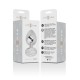 INTENSE PLUG ANAL METAL ALUMINIO CON CRISTAL PLATA TALLA S