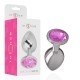INTENSE PLUG ANAL METAL ALUMINIO CON CRISTAL ROSA TALLA M