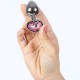 SECRETPLAY METAL BUTT PLUG CORAZaN FUCSIA TALLA S 7 CM