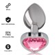 INTENSE PLUG ANAL METAL ALUMINIO CORAZaN ROSA TALLA S