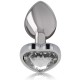INTENSE PLUG ANAL METAL ALUMINIO CORAZaN BLANCO TALLA S