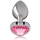 INTENSE PLUG ANAL METAL ALUMINIO CORAZaN ROSA TALLA L