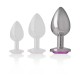 INTENSE PLUG ANAL METAL ALUMINIO CORAZaN ROSA TALLA L