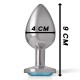 INTENSE PLUG ANAL METAL ALUMINIO CORAZaN AZUL TALLA L