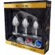 ALIVE ANAL PLEASURE KIT 3 PLUG METAL
