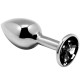 ALIVE ANAL PLEASURE MINI PLUG METAL NEGRO TALLA S