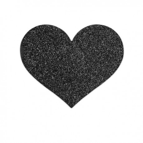 BIJOUX INDISCRETS PEZONERAS FLASH CORAZaN NEGRO