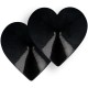 COQUETTE CHIC DESIRE CUBRE PEZONES CORAZONES NEGROS