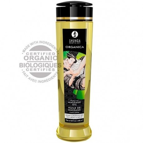 SHUNGA ACEITE DE MASAJE ORGANICO NATURAL 240 ML