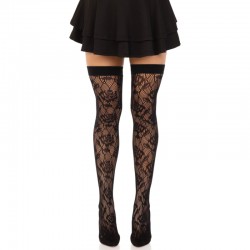 LEG AVENUE MEDIAS RED ROSAS SILVESTRES NEGRO