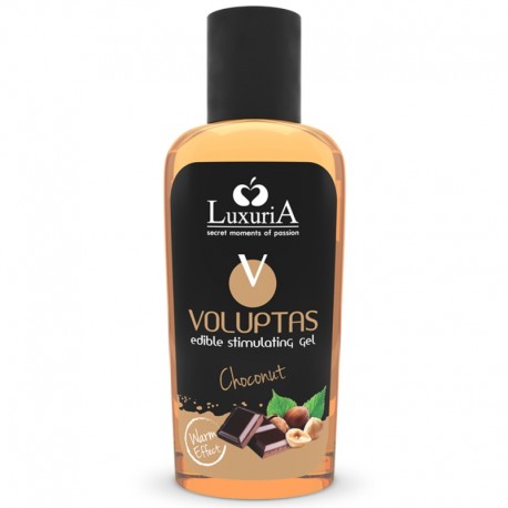 INTIMATELINE LUXURIA VOLUPTAS GEL MASAJE COMESTIBLE EFECTO CALOR CHOCONUT 100 ML