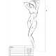 PASSION WOMAN BS020 BODYSTOCKING BLANCO TALLA UNICA