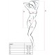 PASSION WOMAN BS027 BODYSTOCKING ESTILO VESTIDO BLANCO TALLA UNICA