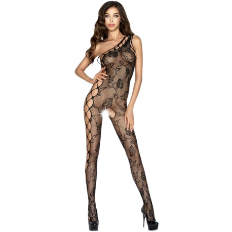 PASSION WOMAN BS036 BODYSTOCKING NEGRO TALLA UNICA