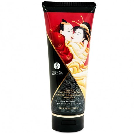 SHUNGA CREMA MASAJE FRESAS Y CAVA 200 ML