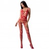 PASSION WOMAN BS058 BODYSTOCKING BLANCO TALLA UNICA
