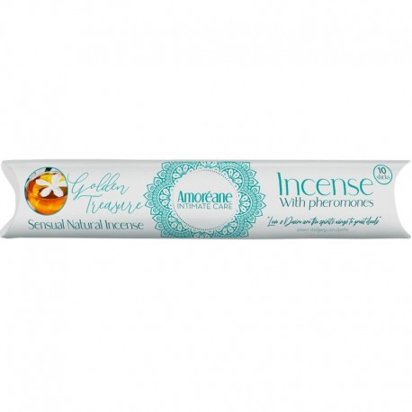 AMOREANE GOLDEN TREASURE INCIENSO CON FEROMONAS AROMA JAZMIN