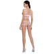 PASSION WOMAN BS089 BODYSTOCKING BLANCO TALLA UNICA