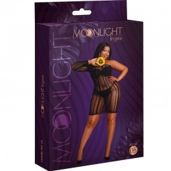 MOONLIGHT - MODELO 5 VESTIDO NEGRO TALLA ÃNICA / PLUS SIZE