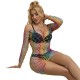 SUBBLIME 952426 BODYSTOCKING DE REJILLA MANGA LARGA ARCOIRIS TALLA aNICA