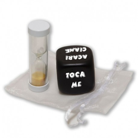 DIABLO PICANTE DADO DE ACCIaN CON RELOJ DE ARENA