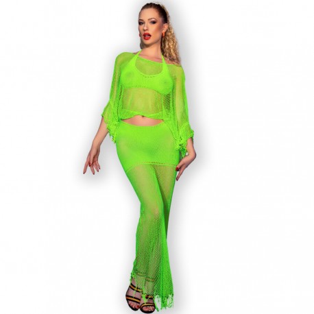 CHILIROSE CR 4666 TOP FALDA NEGRO S M