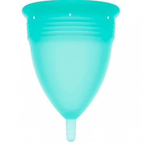 STERCUP COPA MENSTRUAL FDA SILICONA AQUAMARINA TALLA L