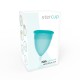 STERCUP COPA MENSTRUAL FDA SILICONA AQUAMARINA TALLA S