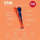 FUN FACTORY VIM WAND RUMBLE VIBRADOR RECARGABLE SILICONA NARANJA