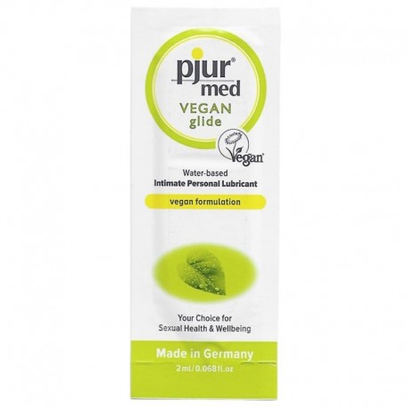 PJUR MED VEGAN GLIDE LUBRICANTE BASE AGUA 2 ML