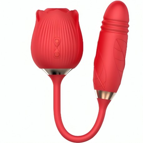 ARMONY DELIGHT FLOWER SUCCIONADOR THRUSTING ROJO