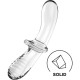 SATISFYER DOUBLE CRYSTAL DILDO TRANSPARENTE