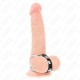 KINK ANILLO PENE METAL DOBLE 38 CM A 5 CM CONECTADOS CON CUERO